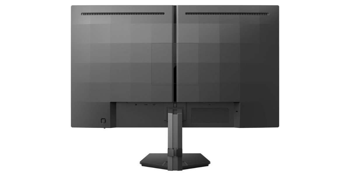 Monitor PHILIPS 27M2N3200NF na białym tle - tył obudowy monitora.