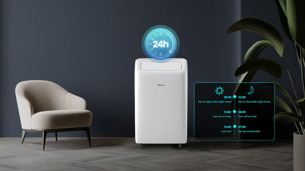 Klimatyzator HISENSE APC12QC 24-godzinny zegar timer