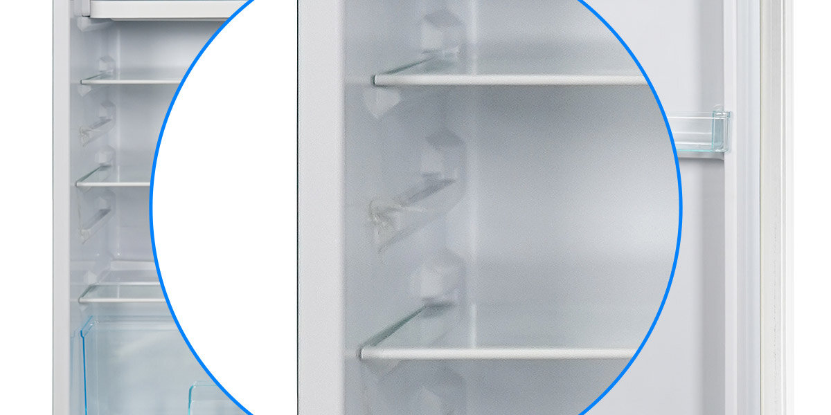 Lodówka LIN LI-BC92 85cm solidne wytrzymałe szklane półki odporne na obciążenia trwałość na lata