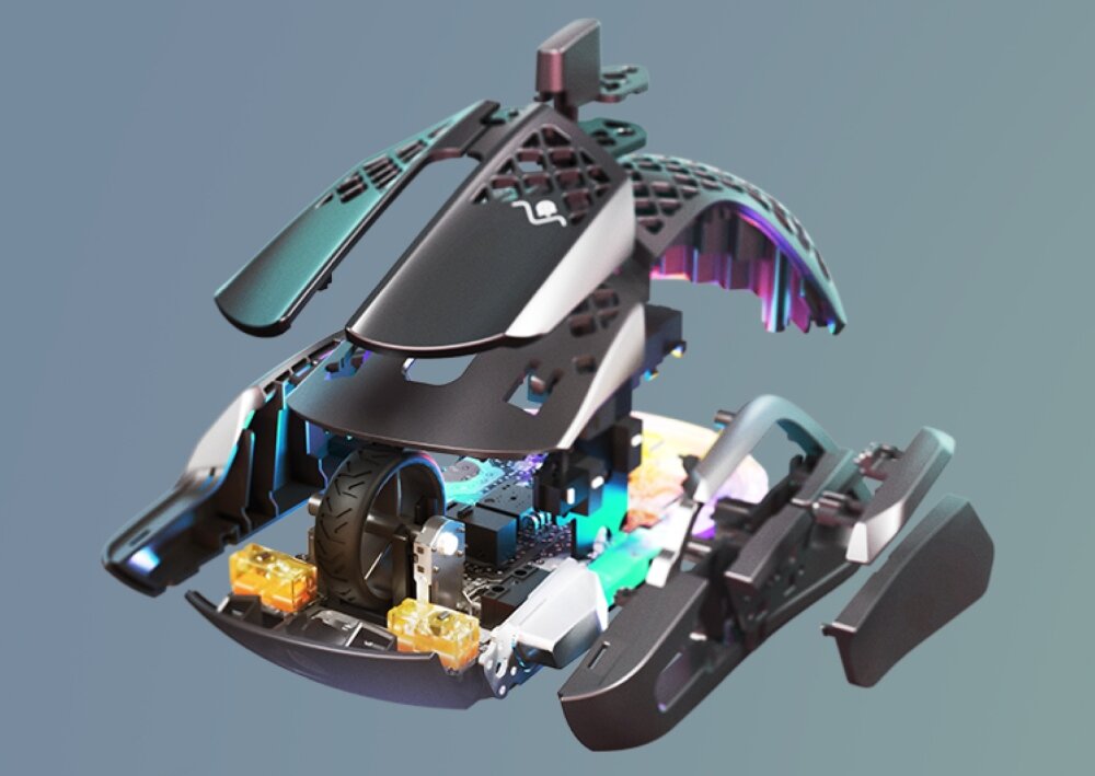 Mysz STEELSERIES Aerox 5 prędkość światła lekka mysz programowalne przyciski ochrona aqua rewolucja kontrola PTFE  RGB kabel chwyt komfort bluetooth