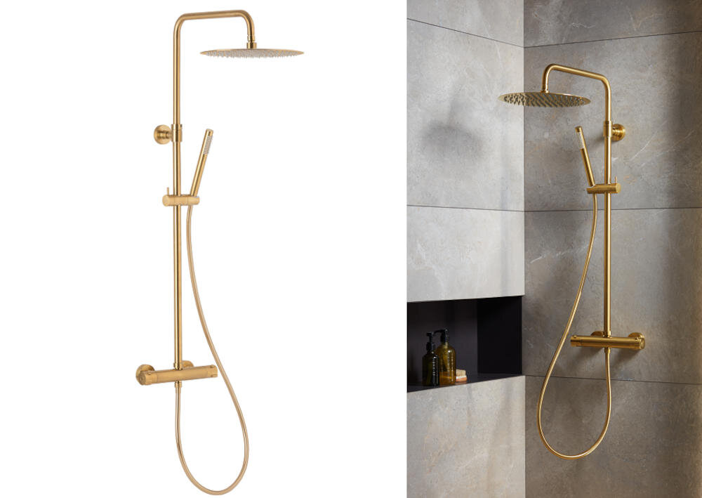 KFA ARMATURA Moza 5736-920-31 zestaw prysznicowy deszczownica logon kształt łazienka