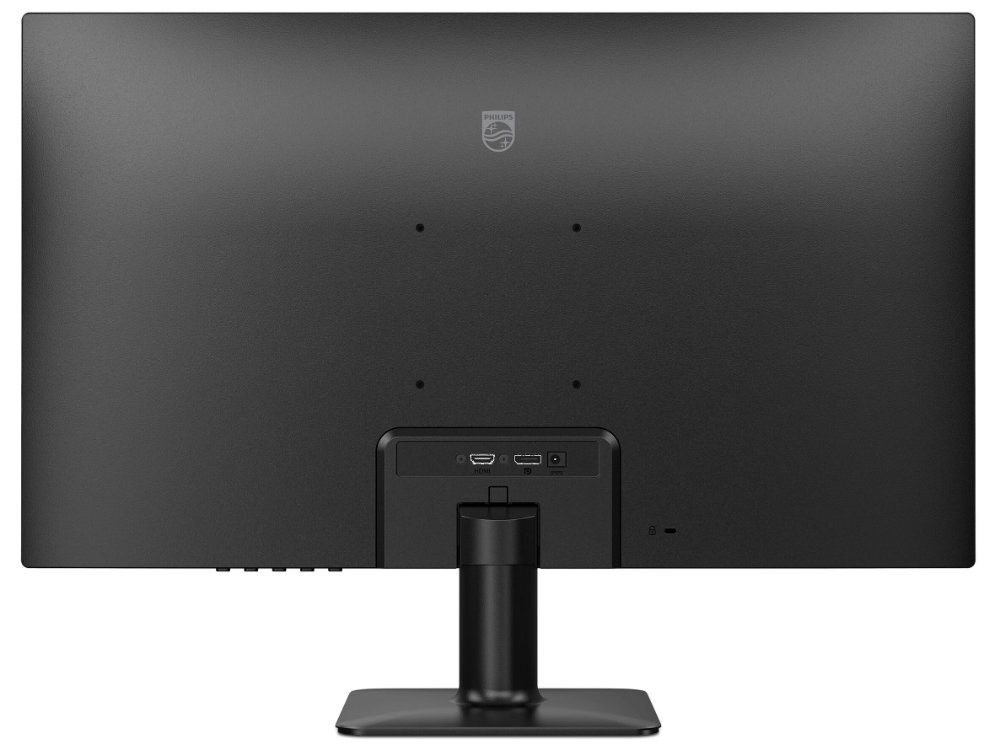 Monitor PHILIPS 27E2N2500 na białym tle - tył obudowy monitora.