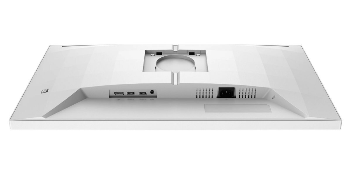 Monitor PHILIPS 27M2N3501PA na białym tle - spód obudowy monitora.