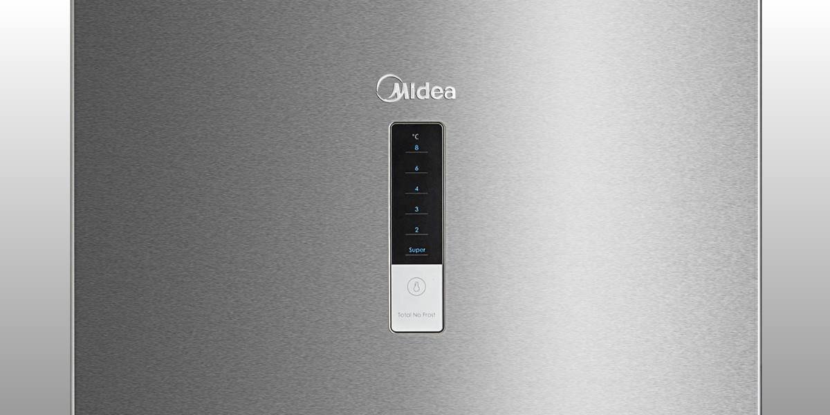 MIDEA MDRB424FGE02OE Panel dotykowy w lodówce MIDEA pozwala na niezależne ustawienie temperatury