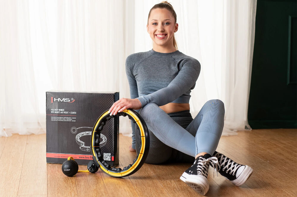 Hula hop HMS HHM21 Czarno-żółty bądź w formie