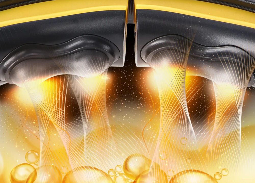 Hula hop HMS HHM21 Czarno-żółty wykorzystanie magnesów w każdym z elementów przyspieszony metabolizm efektywny trening zadowalające efekty zwiększona wydolność organizmy redukcja tkanki tłuszczowej w krótszym czasie szybkie rezultaty  