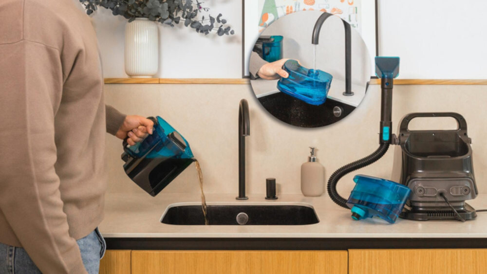 Odkurzacz CECOTEC Conga 5000 Carpet&Spot Clean XXL Bezpieczne rozdzielenie wody Dwa osobne zbiorniki na czystą i brudną wodę higieniczne czyszczenie