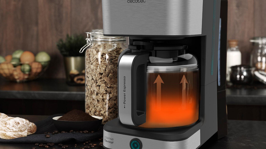 Ekspres CECOTEC Coffee 66 Drop & Thermo Ciepło utrzymane na długo Dzbanek termiczny z podwójnymi ściankami ze stali nierdzewnej