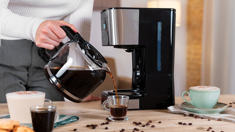 Ekspres CECOTEC Coffee 66 Drop & Touch Wygoda na co dzień Szklany dzbanek o pojemności 1,5 l waga