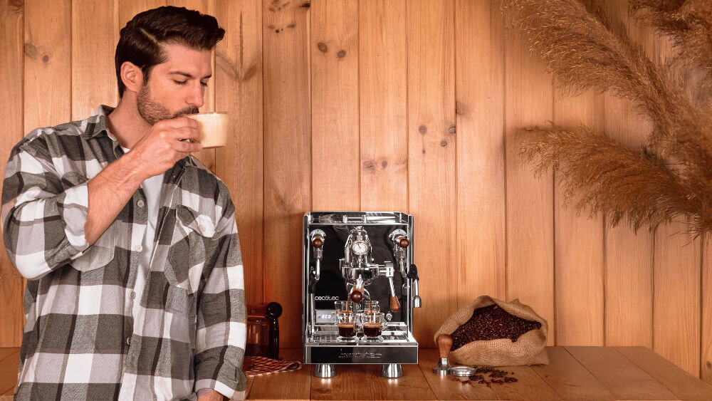 Ekspres CECOTEC Baristeo Iconic ciśnieniowy ekstrakcja preinfuzja crema 15 bar
