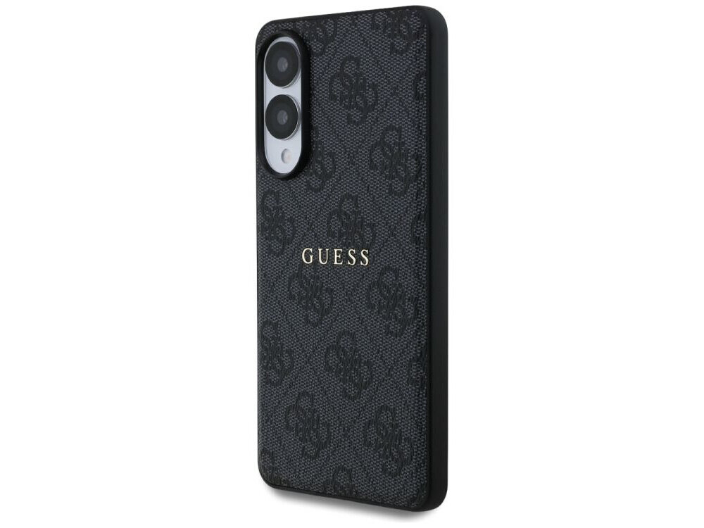 Guess 4G Ring Classic Logo MagSafe etui z pierścieniem MagSafe bezprzewodowe ładowanie Galaxy S25 Edge