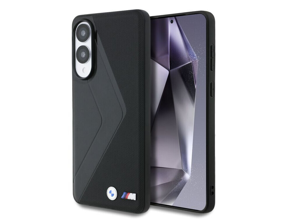 BMW Leather Oversized Stripes MagSafe etui skórzane Samsung Galaxy S25 Edge elegancki design logo BMW