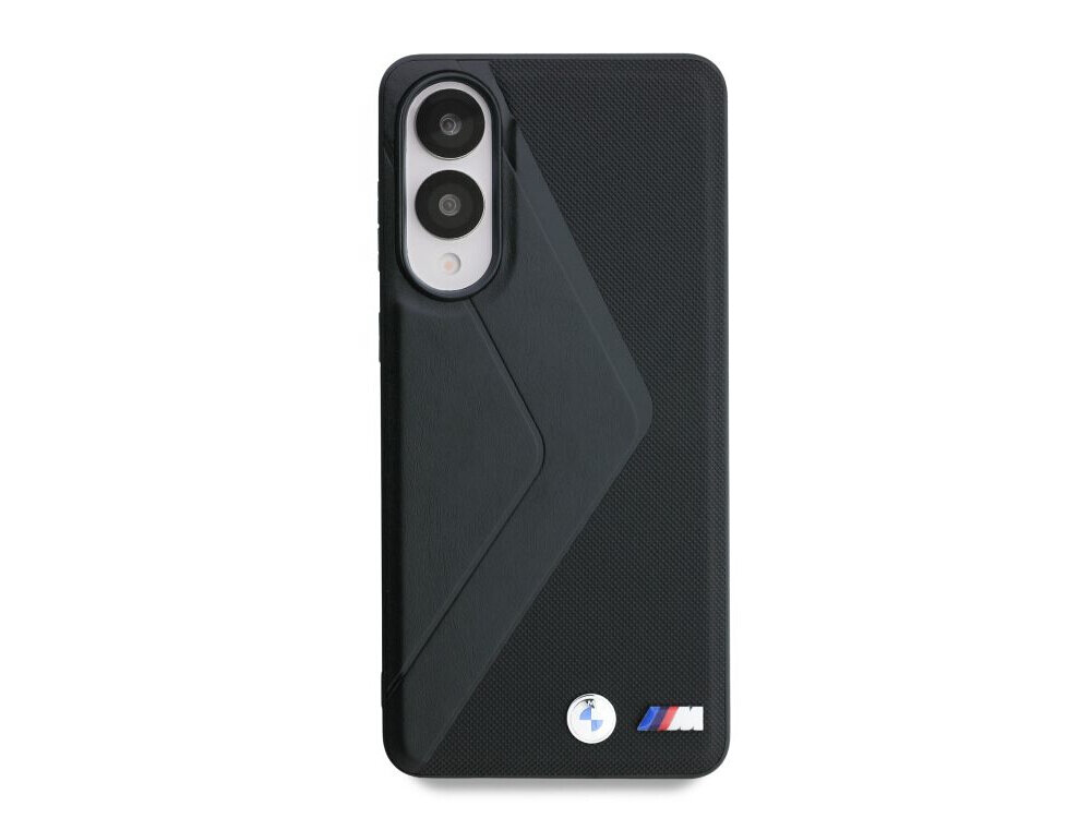 BMW Leather Oversized Stripes MagSafe skórzane etui gładka tłoczona skóra logo metalowe Samsung Galaxy S25 Edge