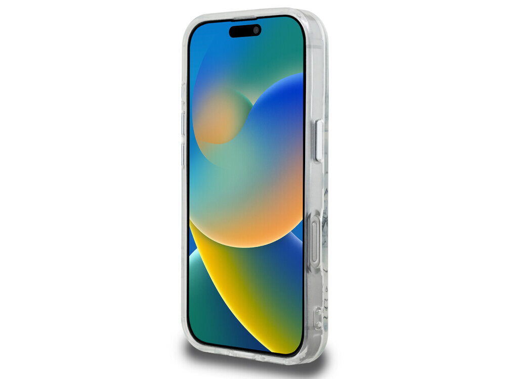 Karl Lagerfeld IML Sketched Graphic ochrona TPU PC podniesione krawędzie ekran aparat iPhone 16 Pro 6.3 cala