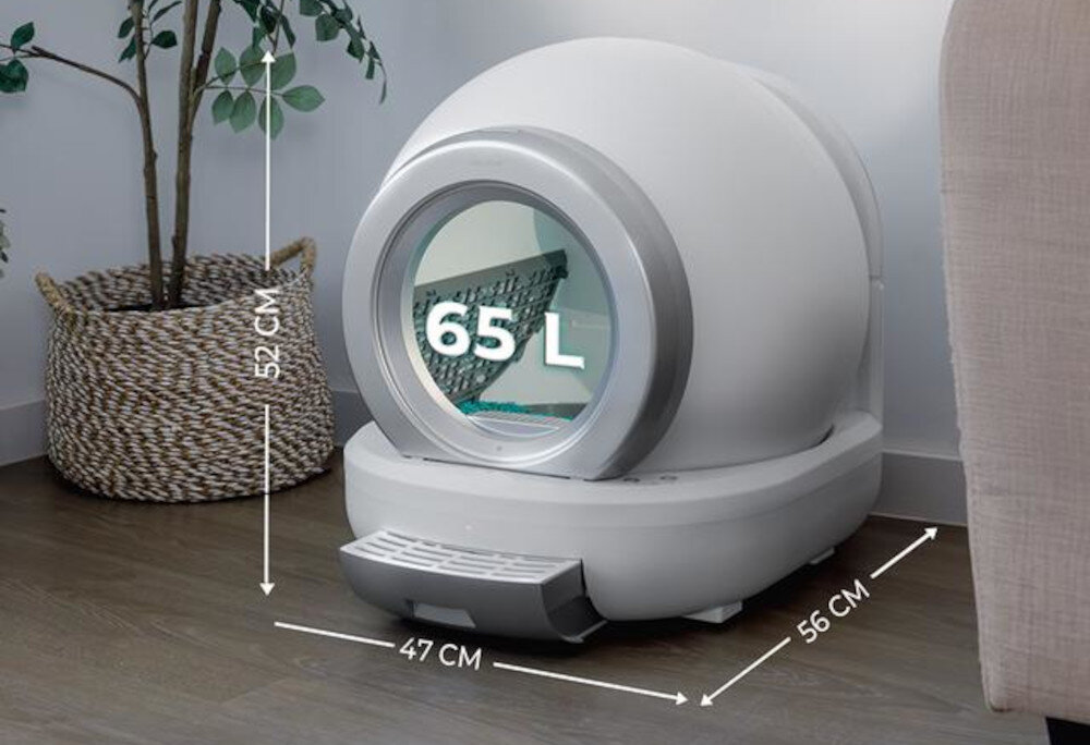 Kuweta dla kota CECOTEC Pumba 7000 CleanKitty Compact Connected Pojemność i wymiary głębokość szerokość wysokość ustawienie przestrzeń funkcjonalność