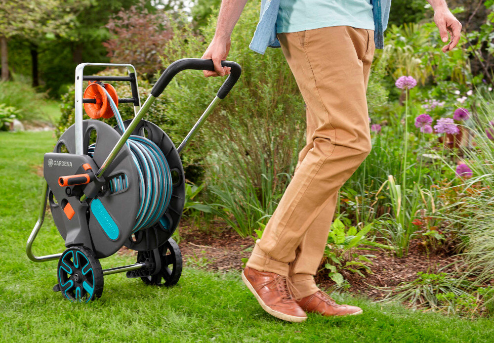 Wózek na wąż GARDENA CleverRoll L Easy Zestaw 18522-20 zestaw wozek na waz waz GARDENA Classic wygoda funkcjonalnosc efektywnosc nawadnianie ogrodu