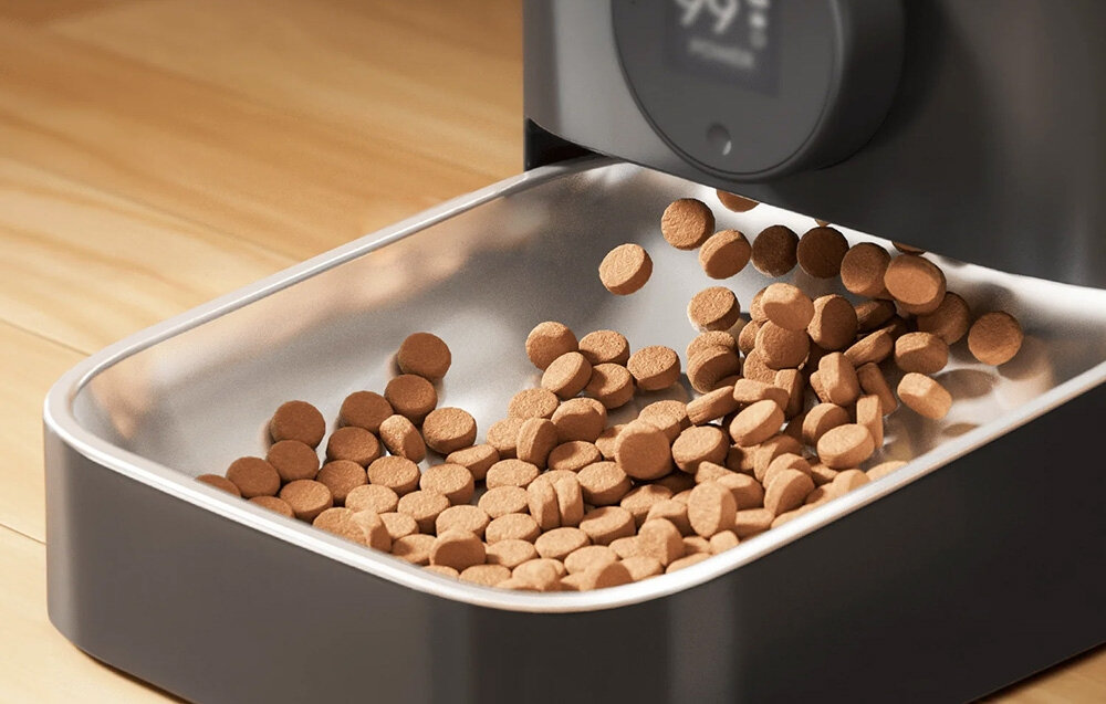 Dozownik karmy automatyczny ONEISALL PF05  Miska ze stali SUS 304 Gładka powierzchnia higiena bezpieczny dla zdrowia zwierzęcia