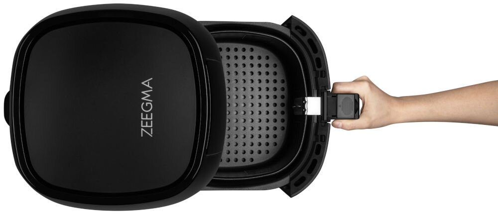 Frytkownica beztłuszczowa ZEEGMA Knapper Pro Czarny Air Fryer konwekcja wymuszony obieg powietrza mniejsza ilość tłuszczu 