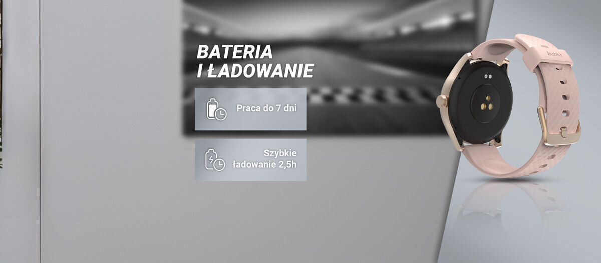 Bateria i ładowanie praca do 7 dni szybkie ładowanie 2,5h