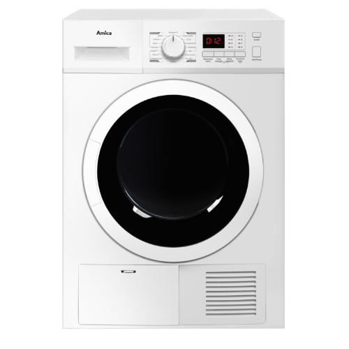 Suszarka biała ładowana od frontu marki Amica ADC82LD (E)