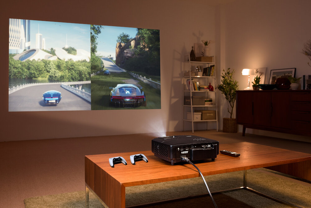 Projektor PHILIPS GamePix 800 minimalna i maksymalna odległość projekcji, projektor wyświetlający obraz na ścianie