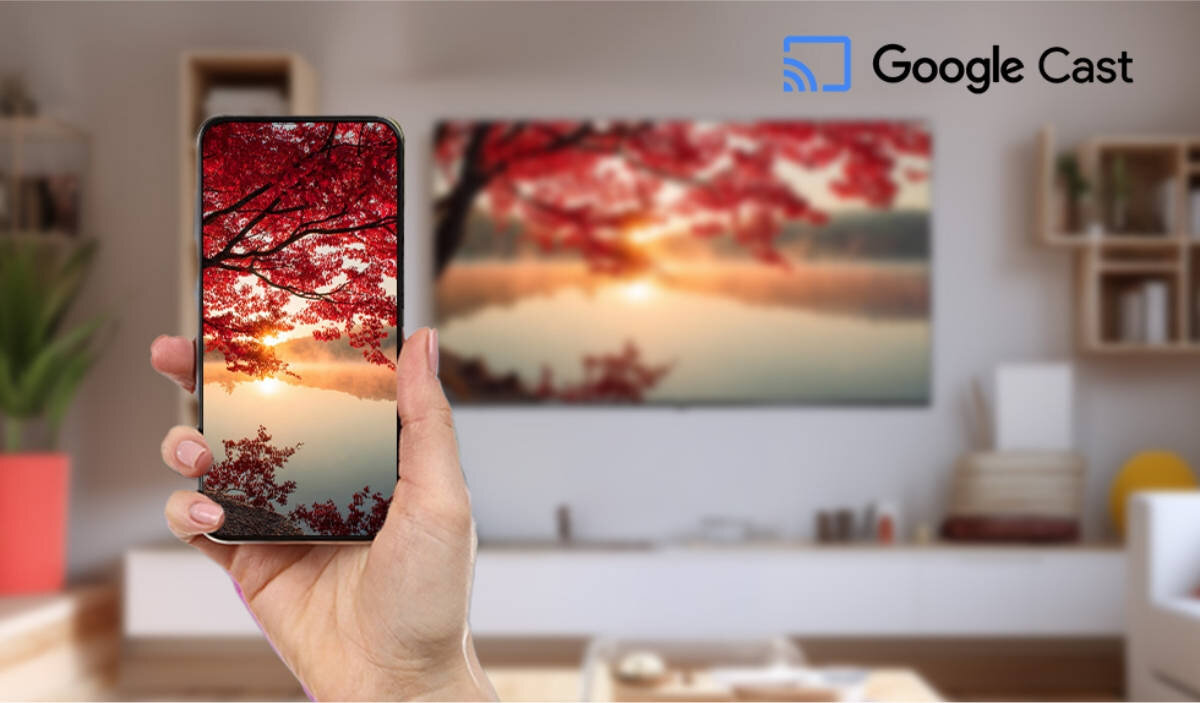 SHARP 55HL4765E Google Cast Internetem multimedialne centrum rozrywki Wi-Fi bezprzewodowe przesyłanie obrazu z komputera lub telefonu - udostępnianie ekranu z telefonu na tv