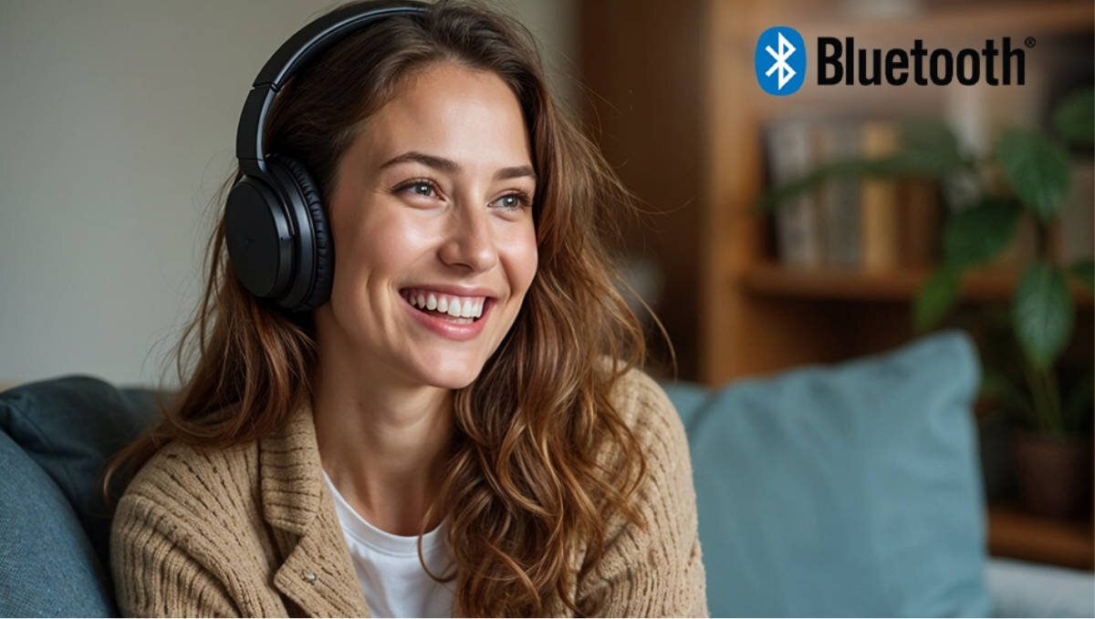 SHARP 65HP5765E Bluetooth bezprzewodowe połączenie urządzeniami i akcesoriami słuchawkami filmy i seriale lub grać na konsoli - słuchawki połączone z telewizorem z pomocą bluetooth