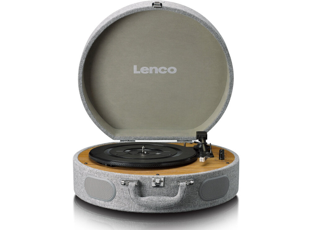 Gramofon LENCO LS-66GY - Wkładka AT3600L, gramofon na białym tle od frontu