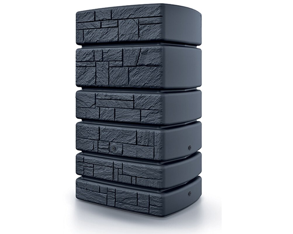 Zbiornik na deszczówkę PROSPERPLAST Tower Stone Oszczędzaj wodę Łatwe użytkowanie wymiary pojemność ekologiczne rozwiązania oszczędzanie