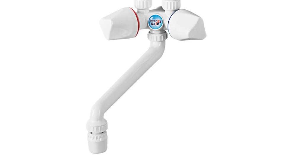 Przepływowy podgrzewacz wody DAFI z baterią białą napięcie zasilanie oszczędne oszczędność wody energii