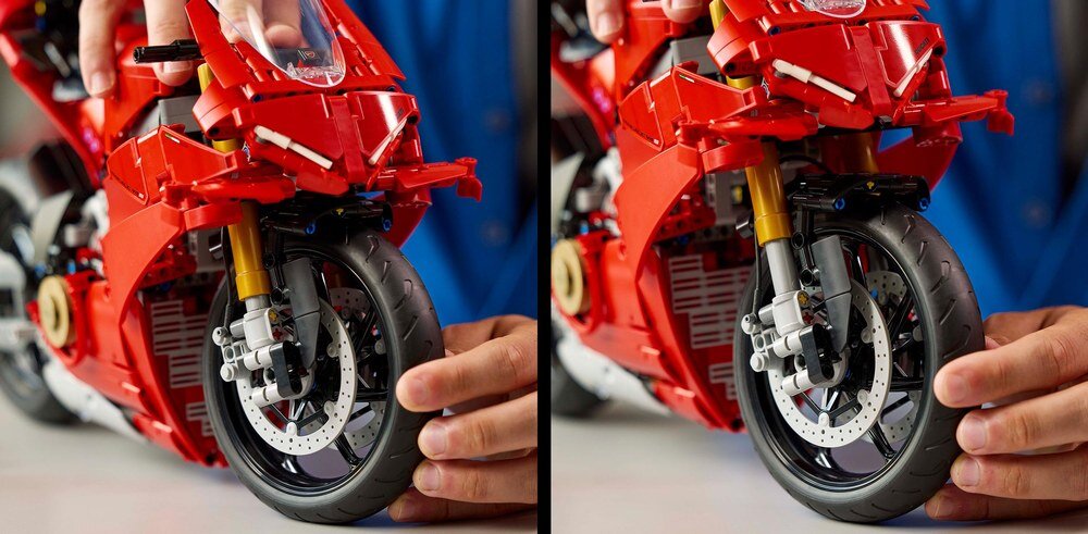 LEGO 42202 Technic Motocykl Ducati Panigale V4 S zawieszenie   