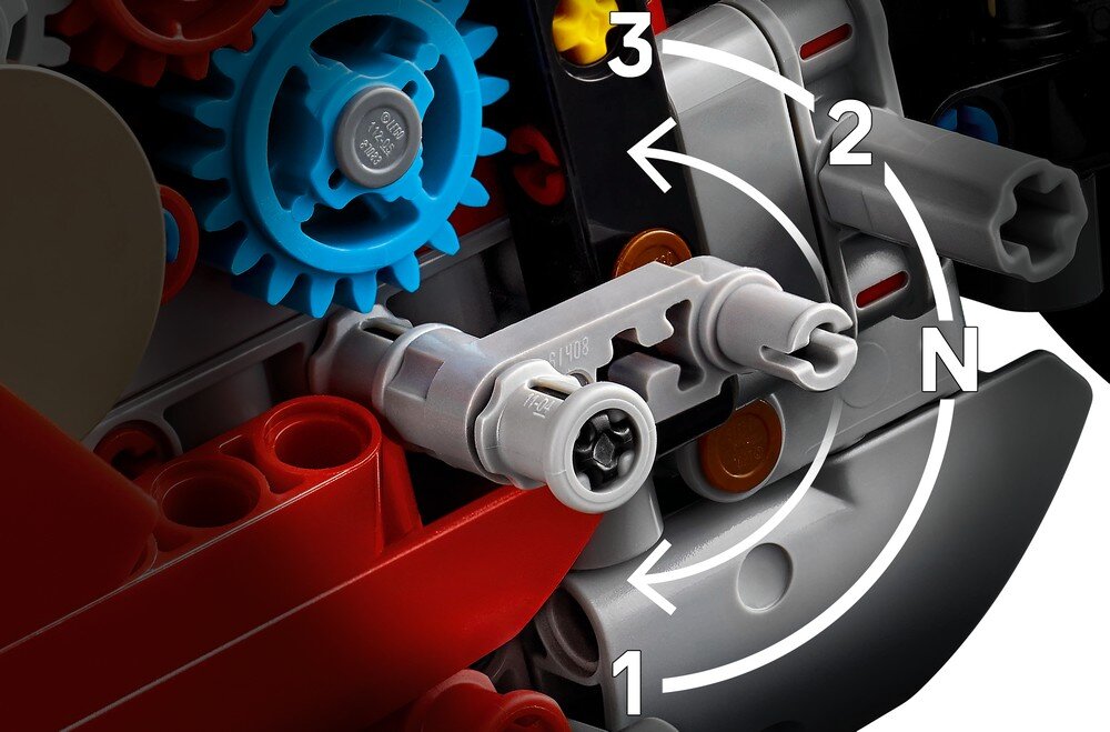 LEGO 42202 Technic Motocykl Ducati Panigale V4 S  skrzynia 