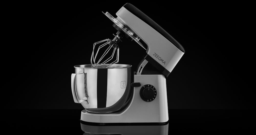 Robot kuchenny planetarny ZEEGMA Planeet Mix 1000W Szary kuchenny pomocnik
