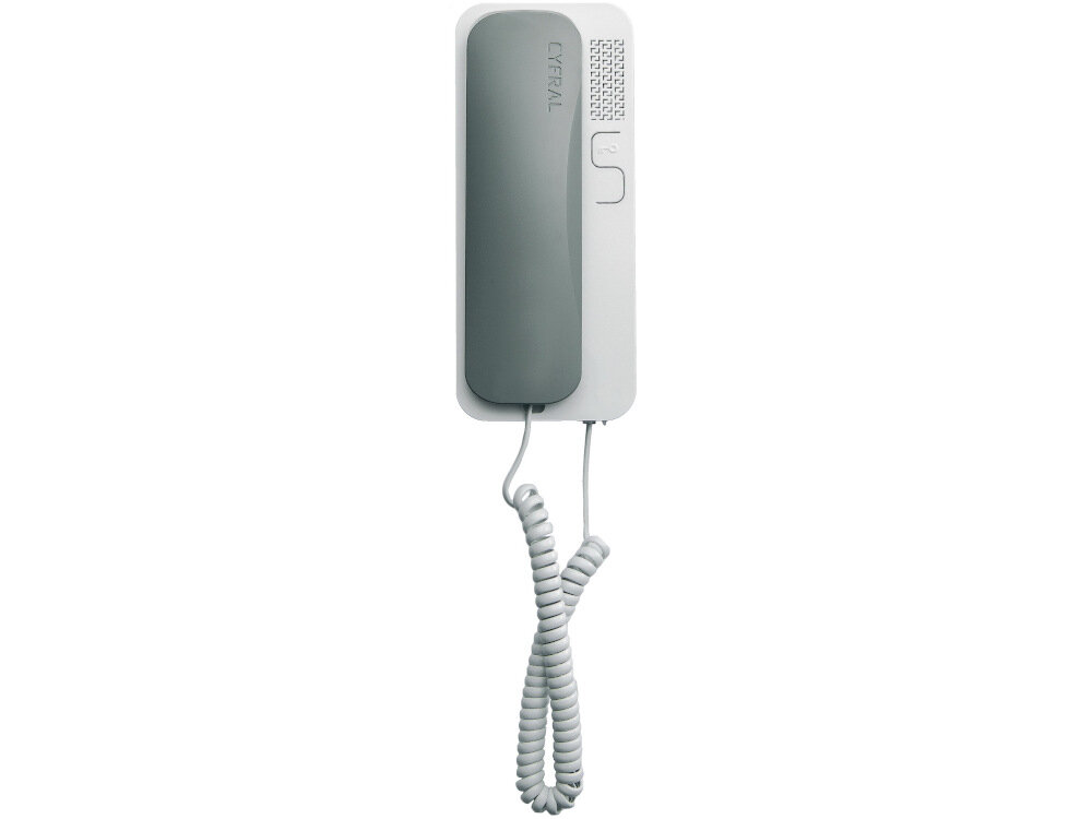 Unifon CYFRAL Smart Szaro-biały do pracy w systemach dwuzylowych do instalacji analogowych analogowo-cyfrowych CYFRAL 1+n sluchawka zdalne otwoeranie elektronika CYFRAL