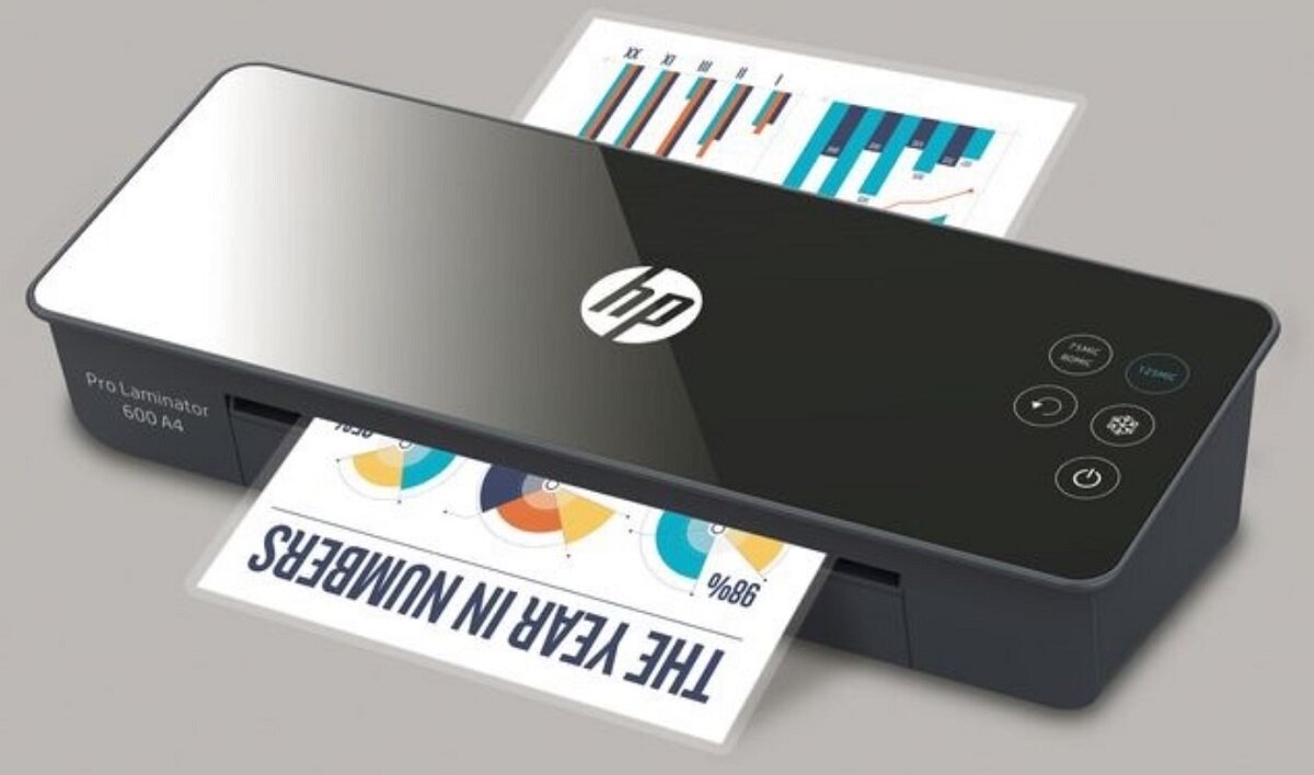 Laminator HP Pro 600 Profesjonalne wykończenie dokumentów Szybkość i Efektywność Intuicyjny Panel Sterowania Wszechstronność