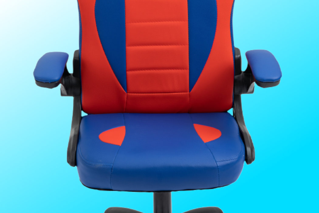 Fotel COBRA Junior Pro Czerwono-niebieski dziecko wygoda zabawa komfort nauka wytrzymałość regulacja