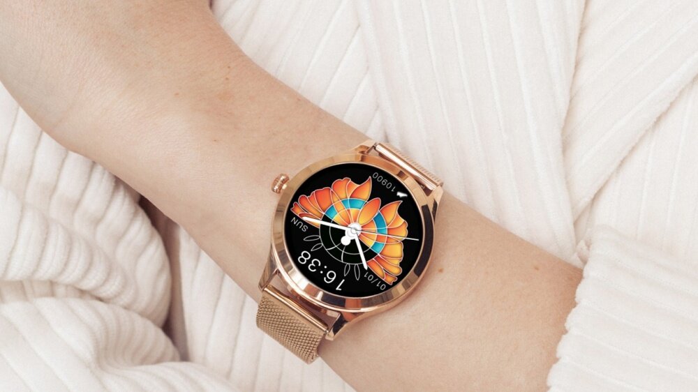 Smartwatch MAXCOM FW42 ekran bateria sport zdrowie monitoring puls pasek