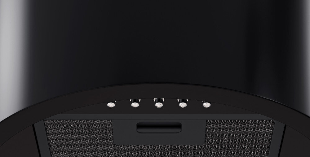 Okap GLOBALO Newelio Isola 39.1 Biały sterowanie mechaniczne przyciski