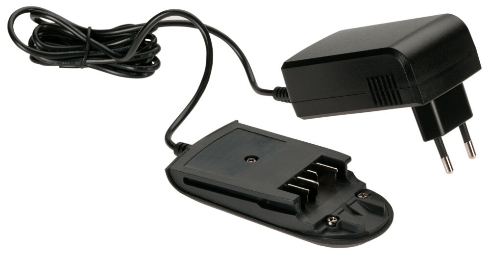 Ładowarka GARDENA P4A AL 1810 CV 14900-20 niewielka lekka konstrukcja waga 170 g wygodne przenoszenie i przechowywanie jedno gniazdo ladowania