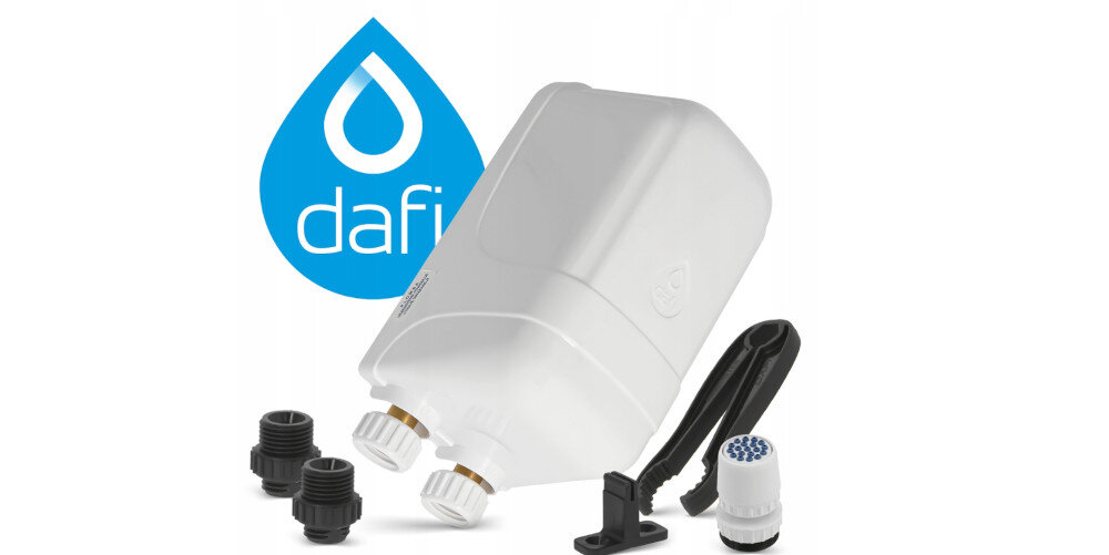 PRZEPŁYWOWY PODGRZEWACZ WODY DAFI 5,5 KW Z PRZYŁĄCZEM Bezpieczeństwo ochrona eliminacja ryzyka wybuchu bez bakterii