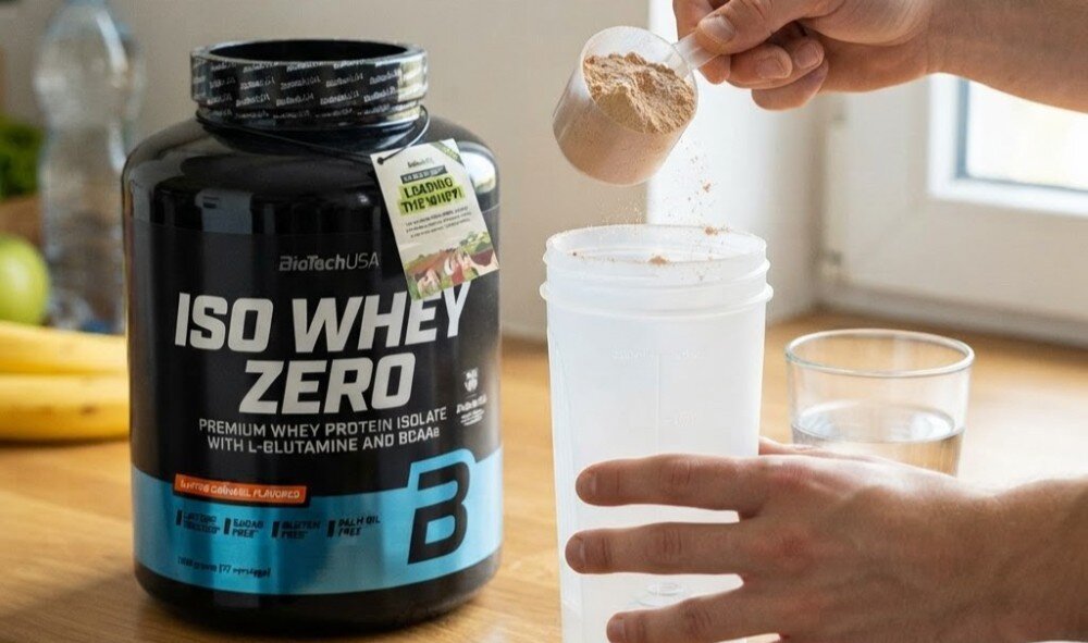 Odżywka białkowa BIOTECH Iso Whey Zero Słony karmel (1816 g) Bez cukru