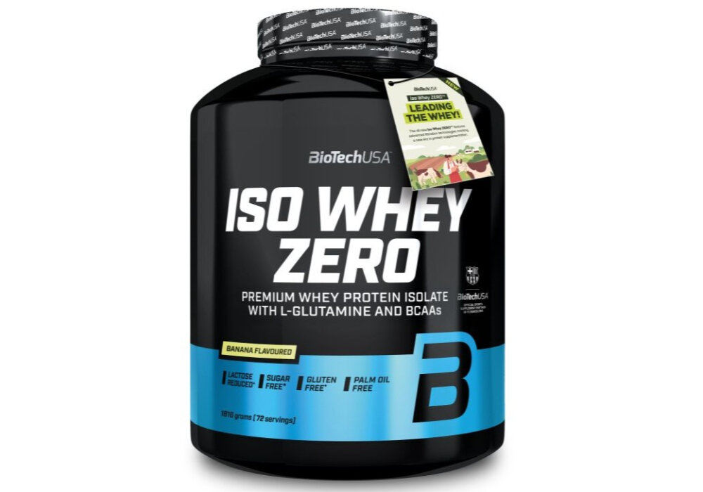 Odżywka białkowa BIOTECH Iso Whey Zero Bananowy (1816 g) Bez cukru