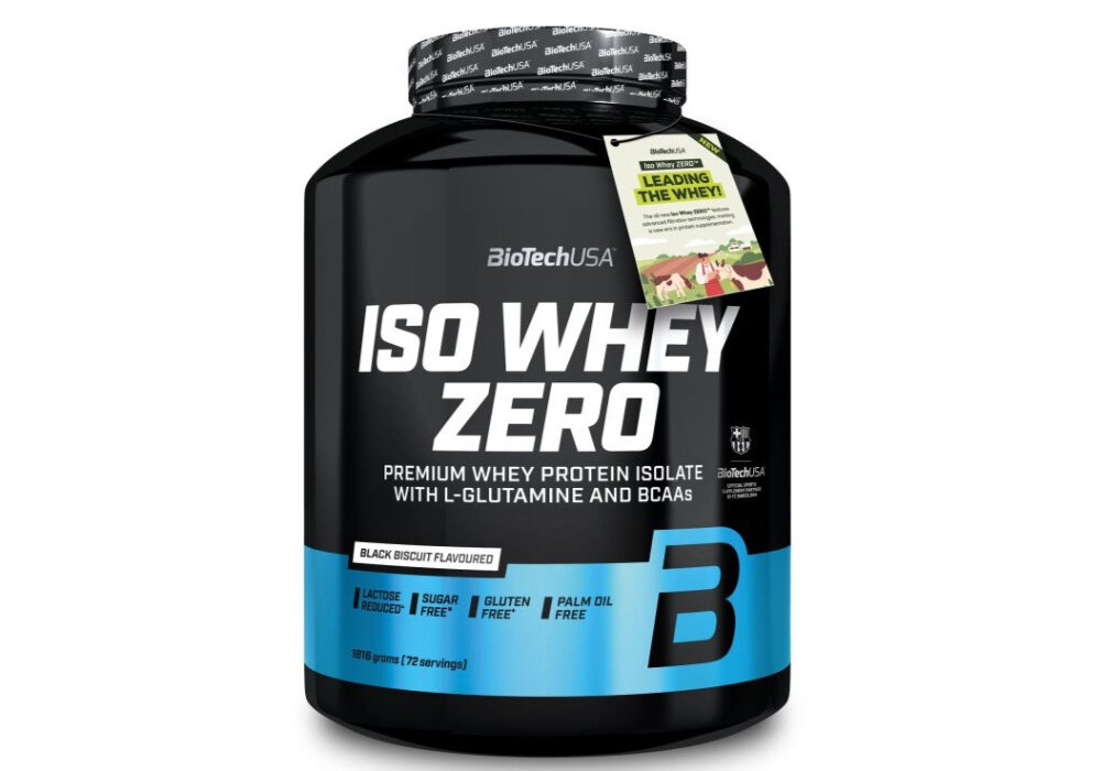 Odżywka białkowa BIOTECH Iso Whey Zero Ciasteczkowy (1816 g) Bez cukru