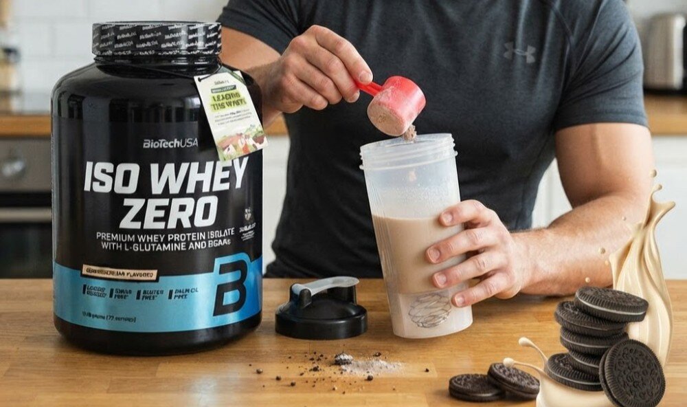 Odżywka białkowa BIOTECH Iso Whey Zero Ciastko z kremem (1816 g) Bez cukru