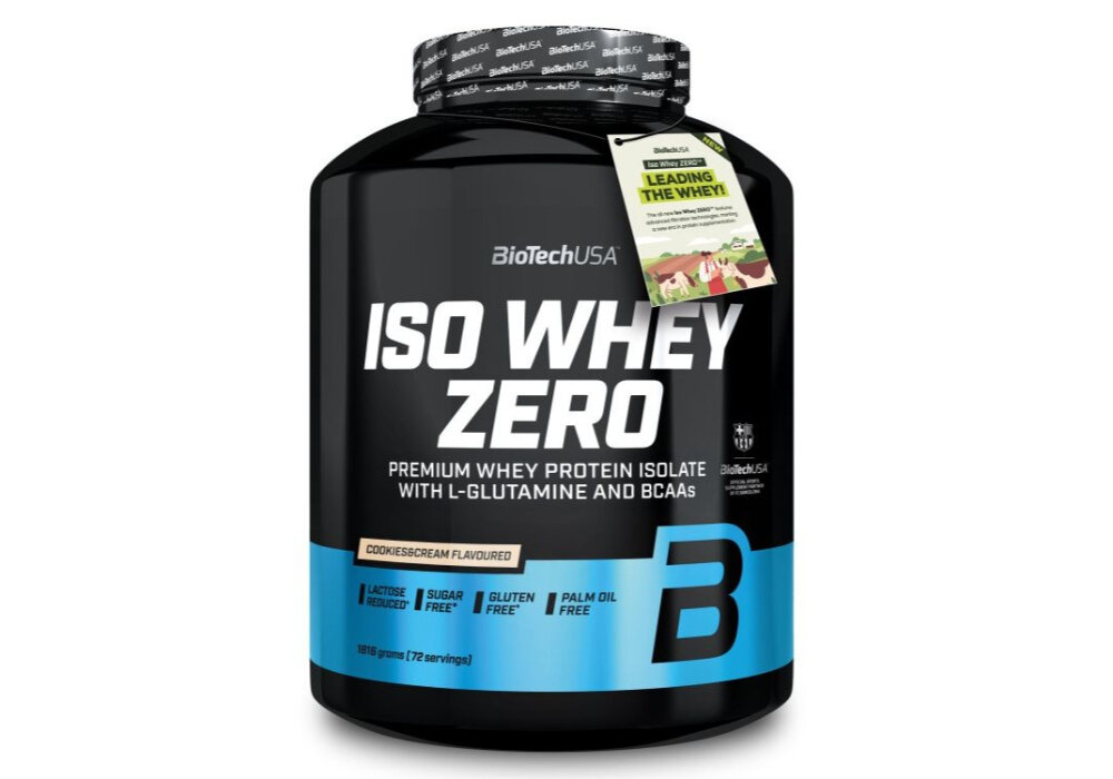 Odżywka białkowa BIOTECH Iso Whey Zero Ciastko z kremem (1816 g) Bez cukru