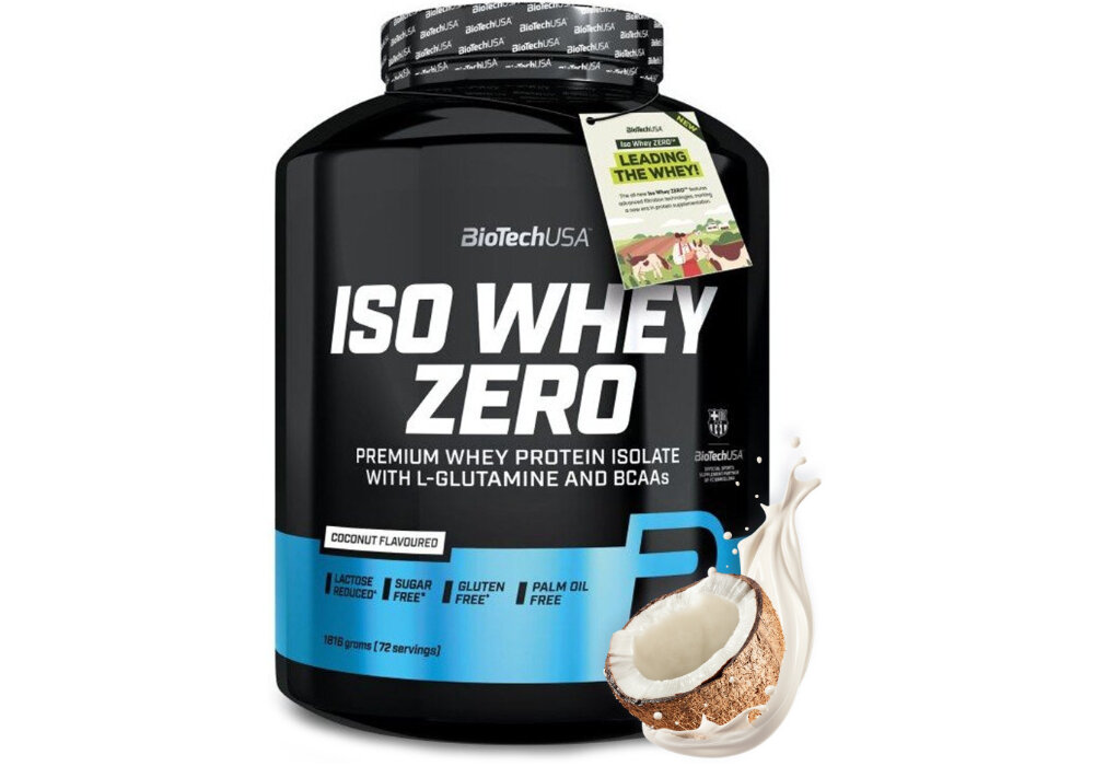 Odżywka białkowa BIOTECH Iso Whey Zero Kokosowy (1816 g) Bez cukru