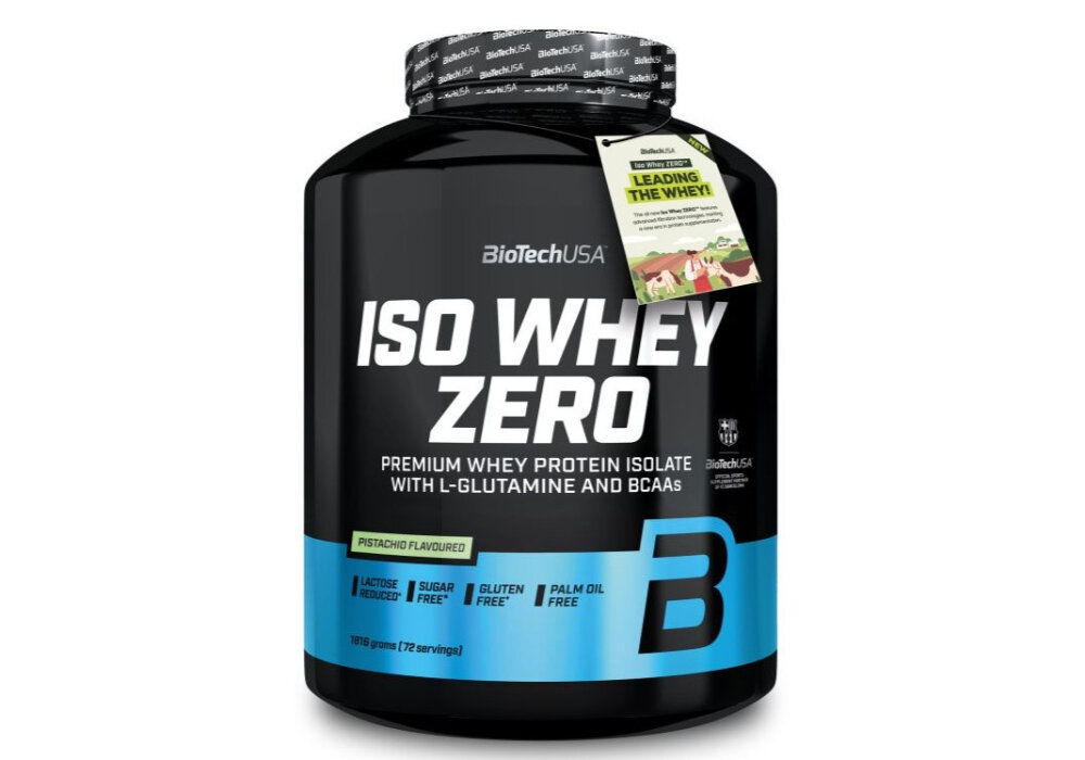 Odżywka białkowa BIOTECH Iso Whey Zero Pistacjowy (1816 g) Bez cukru
