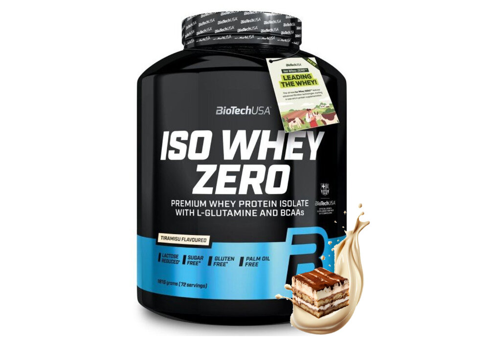 Odżywka białkowa BIOTECH Iso Whey Zero Tiramisu (1816 g) Bez cukru
