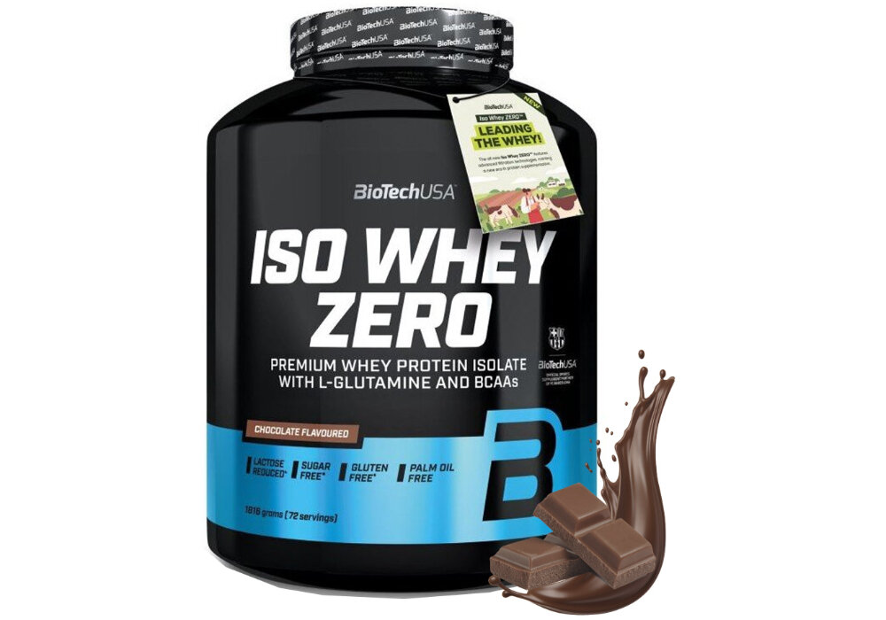 Odżywka białkowa BIOTECH Iso Whey Zero Czekoladowy (1816 g) Bez cukru