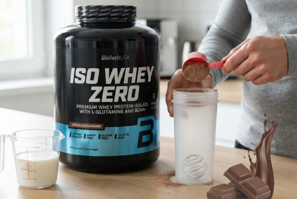 Odżywka białkowa BIOTECH Iso Whey Zero Czekoladowy (1816 g) Bez cukru